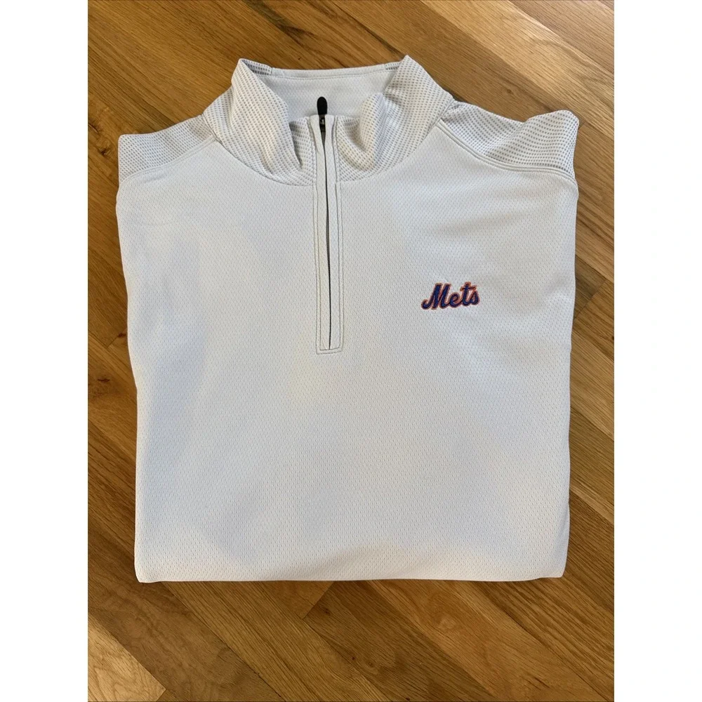 Cutter &‎ Buck New York Mets 1/4 Zip Pullover Size XXL. Perfect Cond. MSRP -$185